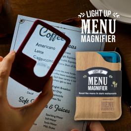 If Light Up Menu Magnifier