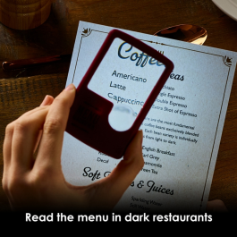 If Light Up Menu Magnifier