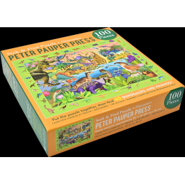 Peter Pauper Press Dinosaurs Seek & Find 100pc Jigsaw Puzzle