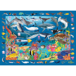 Peter Pauper Press Under the Sea Seek & Find 100pc Jigsaw Puzzle