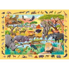 Peter Pauper Press Safari Seek & Find 100pc Jigsaw Puzzle