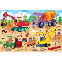 Peter Pauper Press Construction Site Kids’ Floor Puzzle