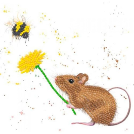 Bree Merryn Sparkle Diamond Art Card Kit Bashful & Bumble
