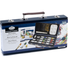 Royal & Langnickel Essentials 25pc Acrylic Painting Travel Art Set