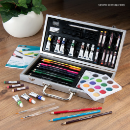 Royal & Langnickel Essentials 85pc Mixed Media Beginners Travel Art Set