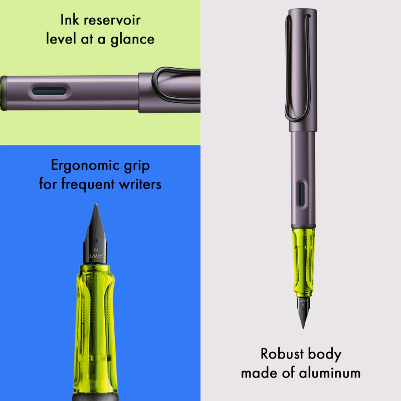 Lamy 0A6 AL-star Fountain Pen Aubergine Special Edition - Image 2