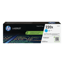 HP 220X Original LaserJet Toner Cartridge High Yield Cyan W2201X
