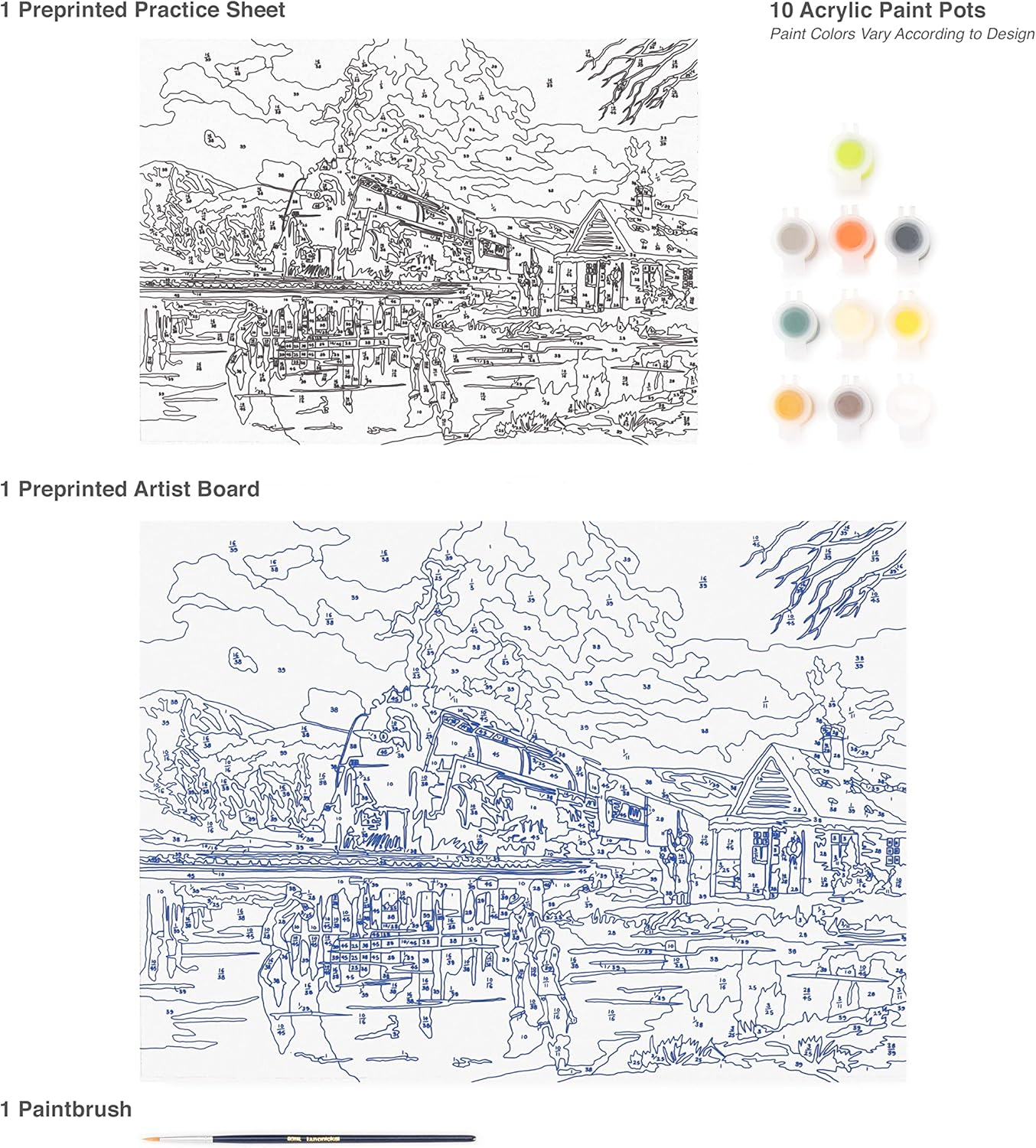 Royal & Langnickel Painting by Numbers Adult Winter Magic - Image 2