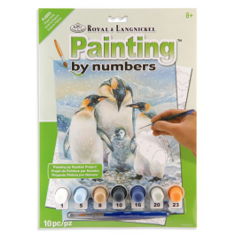 Royal & Langnickel Painting by Numbers Junior Small Penguin Family