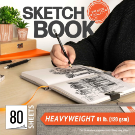 Royal & Langnickel 11 x 14 inch Grey Fabric Hardbound Sketchbook