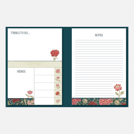 The Gifted stationery Co Sticky Note Folder William Morris Cray