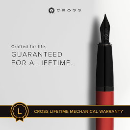 Cross Bailey Matte Red Lacquer Fountain Pen