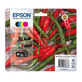 Epson 503XL/503 Chillies 4-colours Ink Cartridges