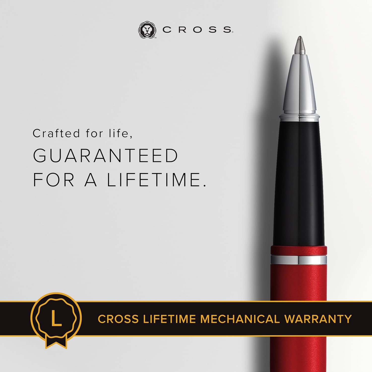 Cross Calais Matte Metallic Crimson Rollerball Pen - Image 2