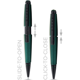 Cross Edge Matte Green Lacquer Gel Rollerball Pen