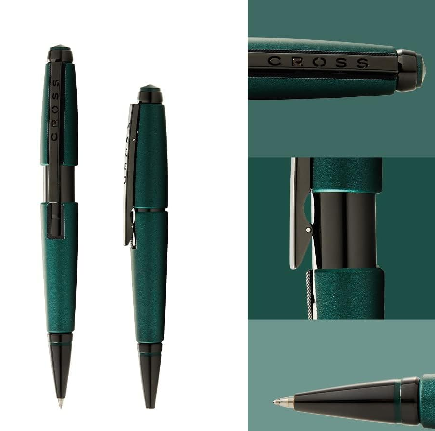 Cross Edge Matte Green Lacquer Gel Rollerball Pen - Image 4