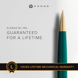 Cross Bailey Light Polished Green Resin and Gold Tone Ballpoint Pen