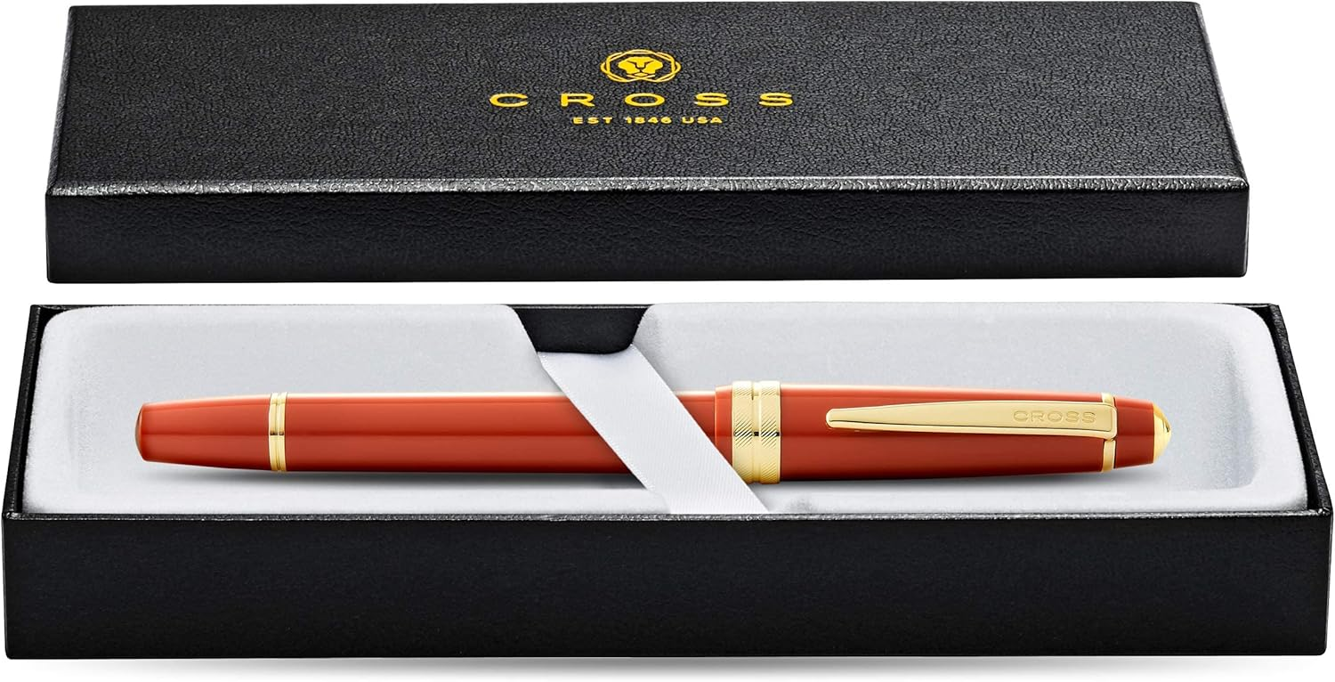 Cross Bailey Light Polished Amber Resin and Gold Tone Fountain Pen - Image 3