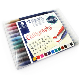 Staedtler Double-Ended Calligraphy Pens Pk 12