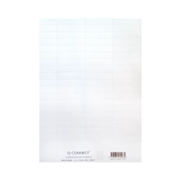 Q-Connect Suspension File Tab Label Inserts White Pack 51