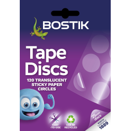 Bostik Tape Discs Translucent Pk 120