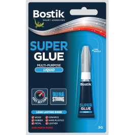 Bostik Super Glue 3g Tube Blister