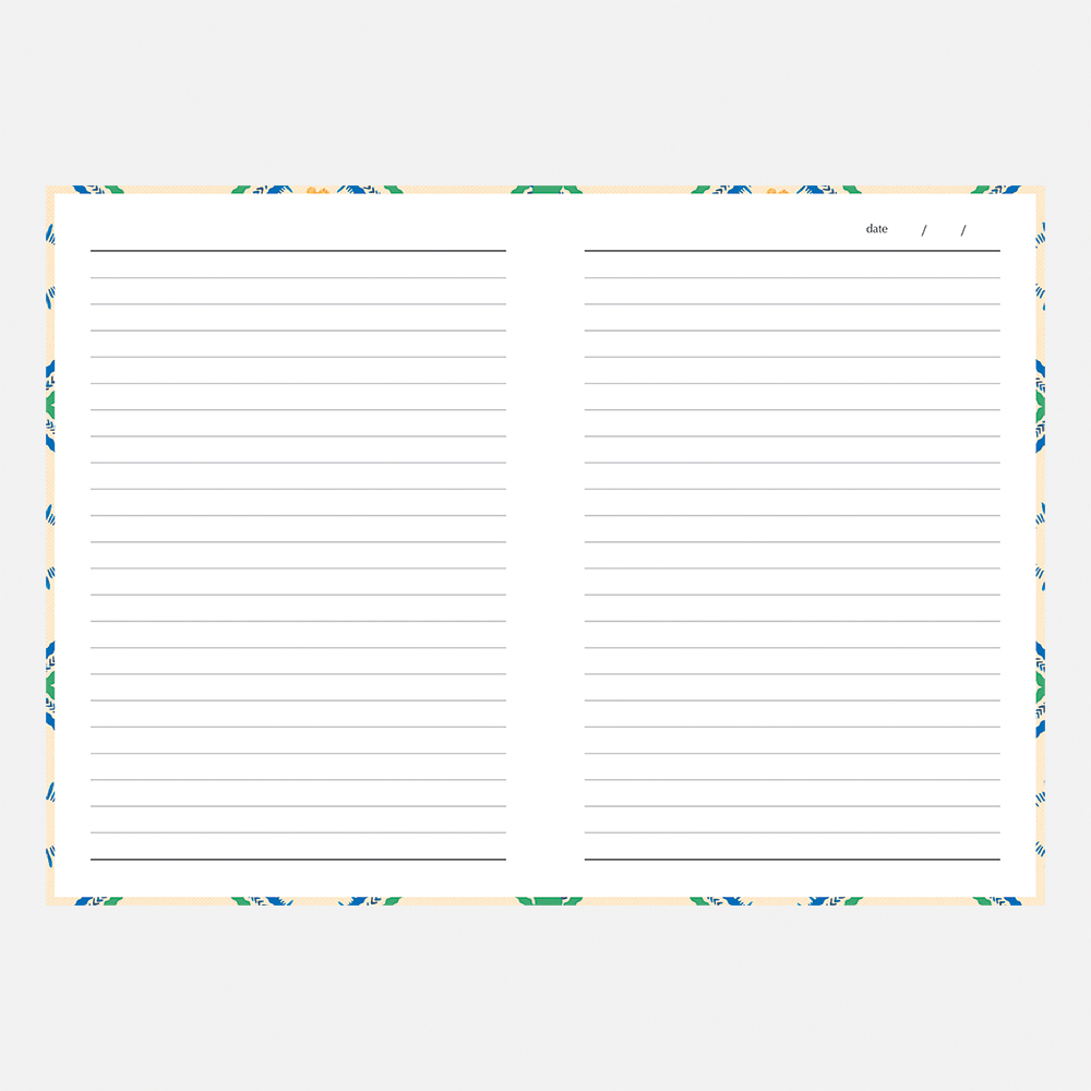 The Gifted stationery Co A5 Notebook Enchanted Garden B - Image 2