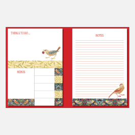 The Gifted stationery Co Sticky Note Folder Strawberry Thief