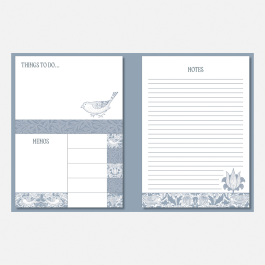 The Gifted stationery Co Sticky Note Folder Willow & Rose