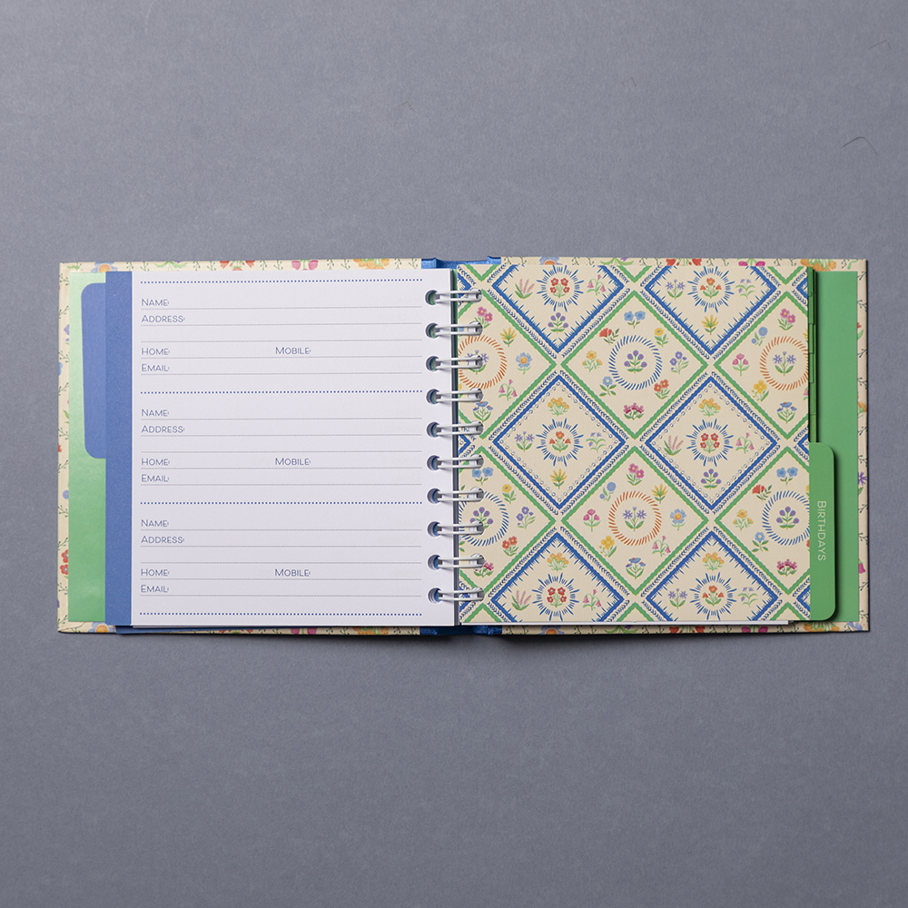 The Gifted stationery Co Address & Birthday book Enchanted Garden - Image 2