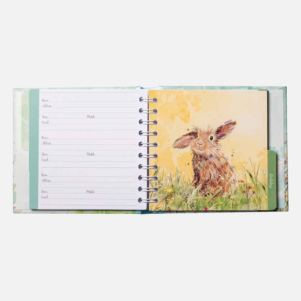 The Gifted stationery Co Address & Birthday book The Wildlife - Image 2