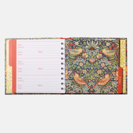 The Gifted stationery Co Address & Birthday book Strawberry Thief