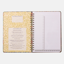 The Gifted stationery Co B5 Wiro Notebook Strawberry Thief A