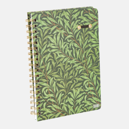 The Gifted stationery Co B5 Wiro Notebook Willow & Rose B