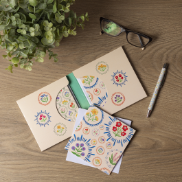 The Gifted stationery Co Luxury Notecard Wallet Enchanted Garden