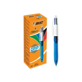 Bic 4 Colours Comfort Grip Retractable Ballpoint Pen