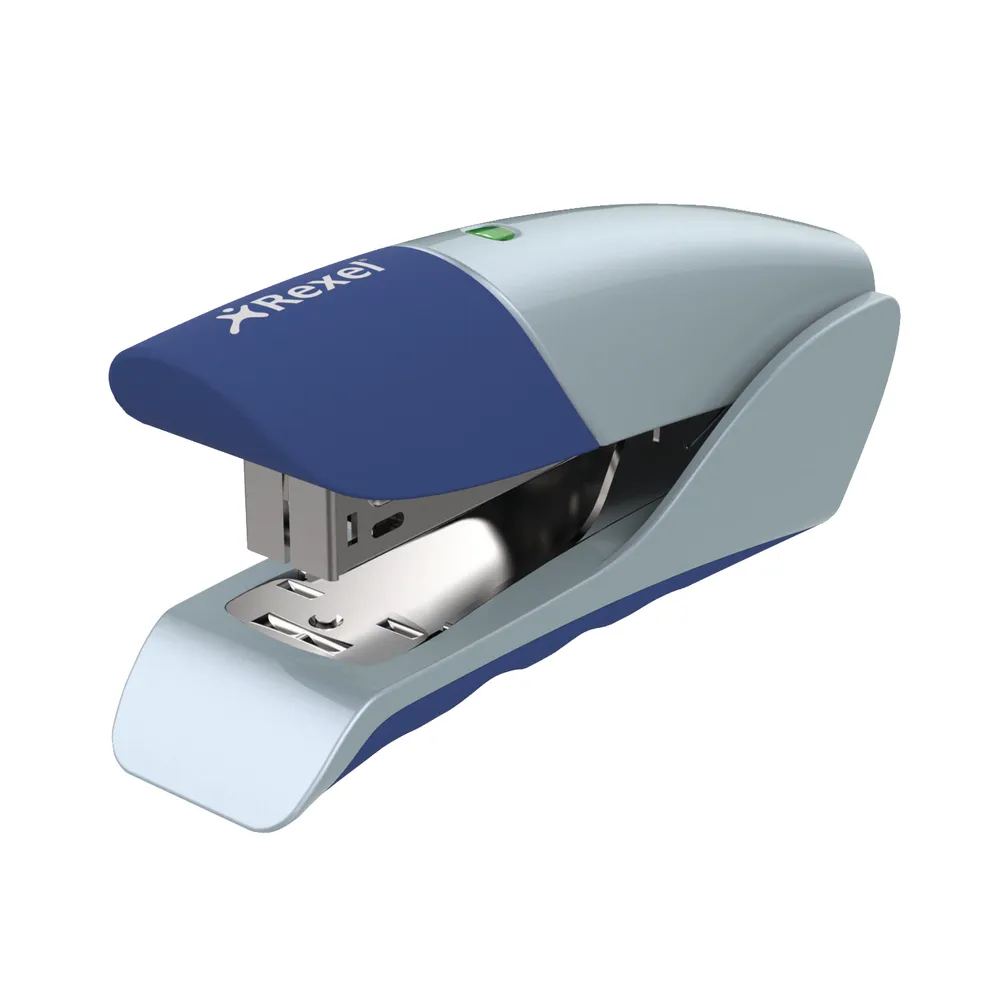 Rexel Gazelle Half Strip Stapler Silver/Blue