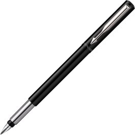 Parker Vector Fountain Pen Medium Black with Chrome Trim