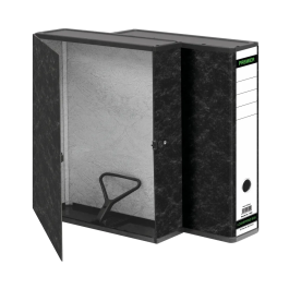 White Box Foolscap Box File Black Cloud Design