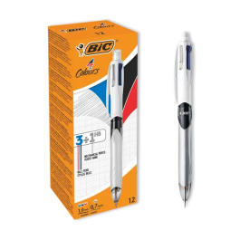 Bic 4 Colours Ballpoint Pens and Mechanical Pencil