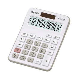 Casio MX-12B 12 Digit Desktop Calculator Large LC Display White