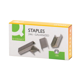 Q-Connect 24/6 Metal Precision Engineered Staples Pack 1000