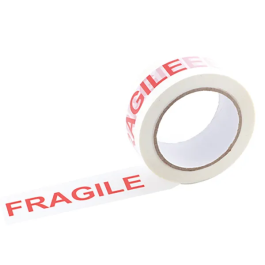 Q-Connect Printed Fragile Tape Self Adhesive 48mmx66m