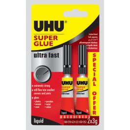 UHU Super Glue 3g Twin Blister