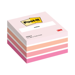 3M Post-it Notes Colour Cube 76 x 76mm Pastel Pink