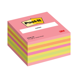 3M Post-it Notes Colour Cube 76 x 76mm Neon