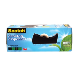 3M Scotch Desktop Tape Dispenser Black C38
