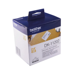 Brother Black on White Paper Shipping Labels DK11202