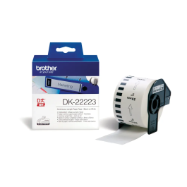Brother Black on White Continuous Length Paper Tape 50mm DK22223