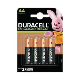 Duracell Rechargeable AA NiMH 1300mAh Battery Pack 4